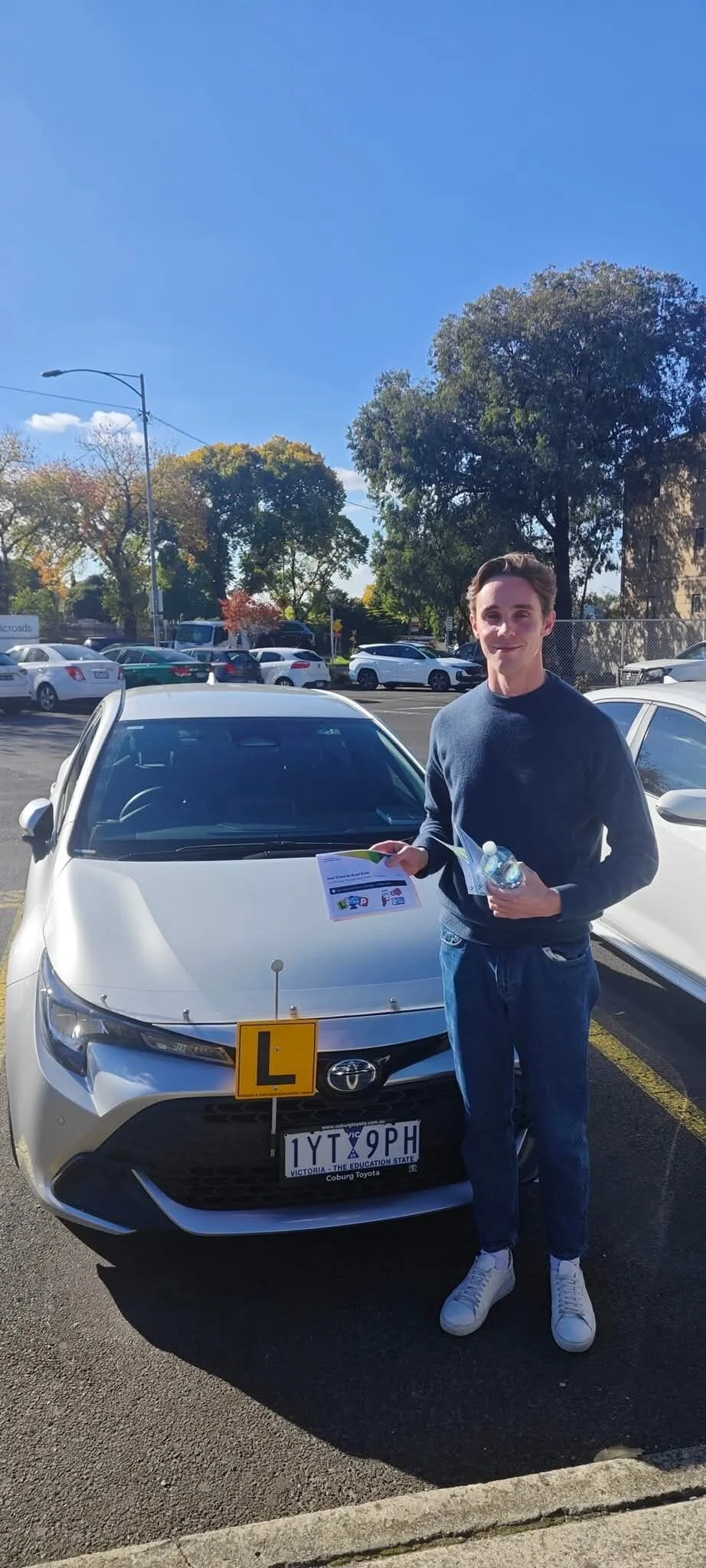 Freshers instructor conducting VicRoads test preparation lesson on real Melbourne test routes