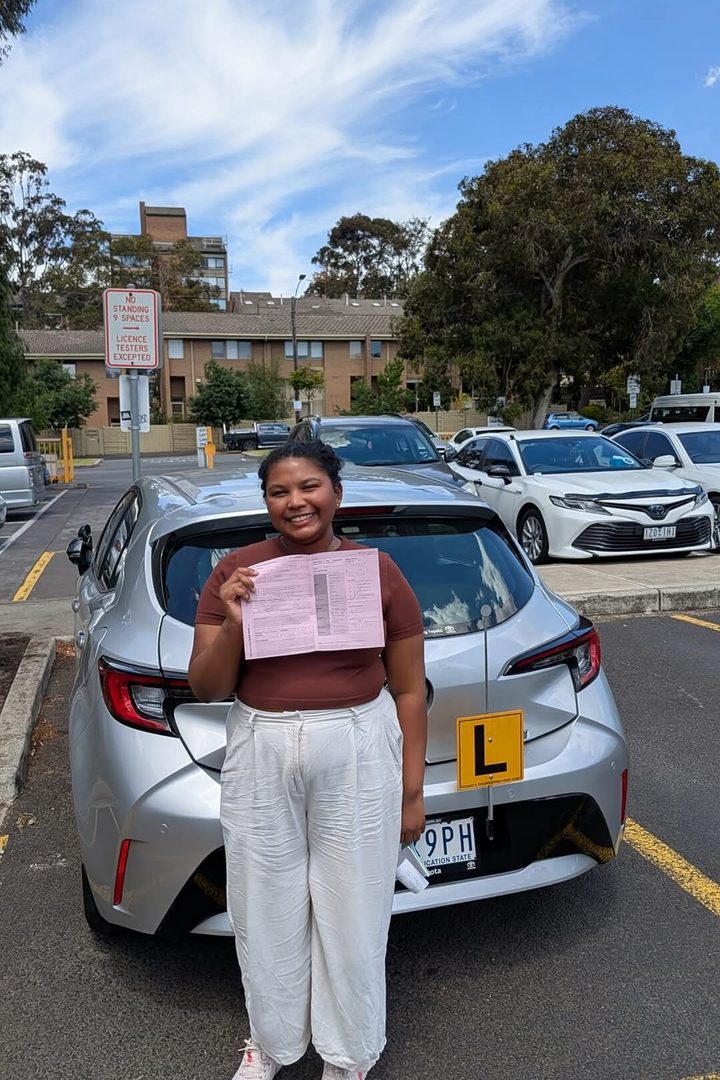 First Time Pass — Freshers Driving School student