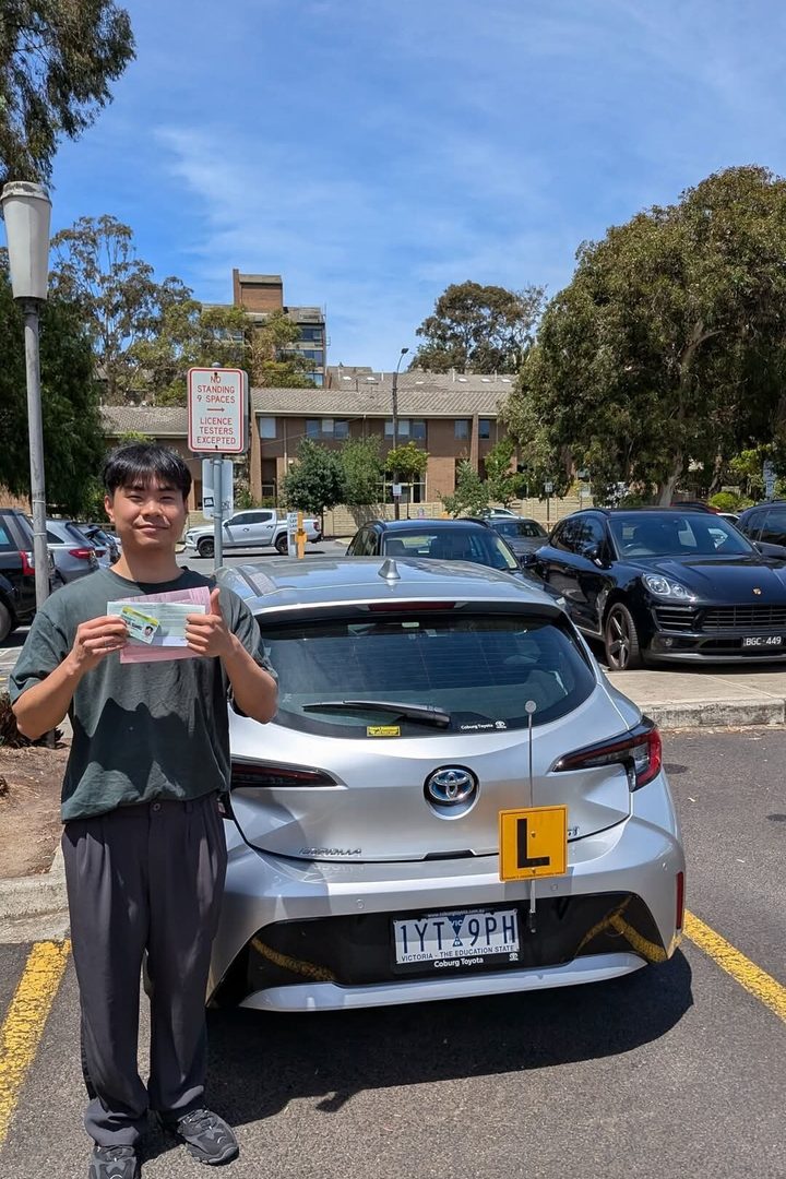 First Time Pass — Freshers Driving School student