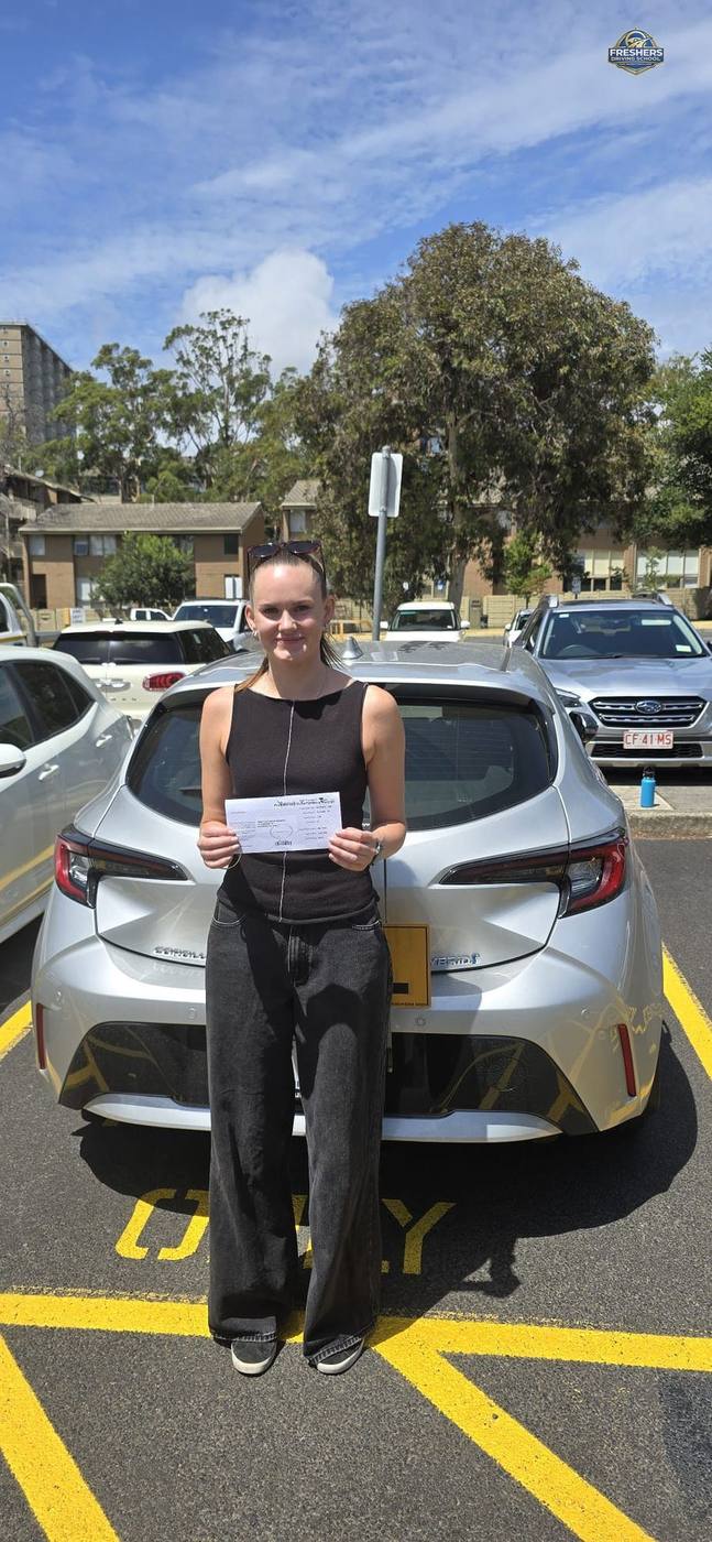 VicRoads test pass celebration — Freshers Driving School Carlton Melbourne