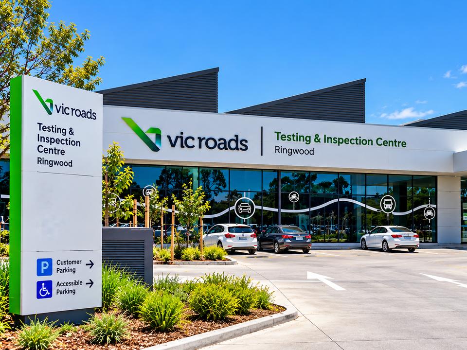 VicRoads Mitcham test centre at 93a Heatherdale Rd — driving test car hire with Freshers Driving School